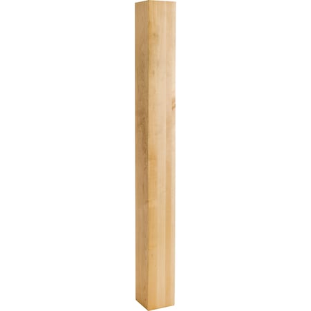 Hardware Resources 3-1/2" Wx3-1/2"Dx35-1/2"H Rubberwood Square Post P42RW